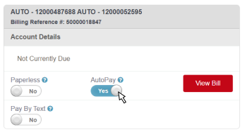 Alfa Insurance AutoPay Switch Example Graphic